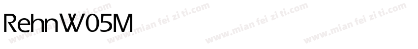 Rehn W05 Medium字体转换